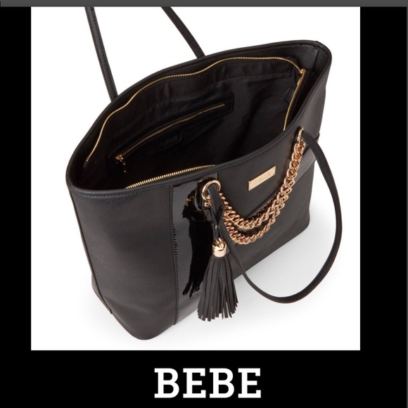 BEBE LOGO LARGE TOTE - Picture 5 of 8